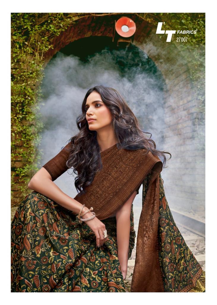 Lt Prerna Casual Wear Soft Linen Designer oarty Wear Saree Collection at Wholesale Price